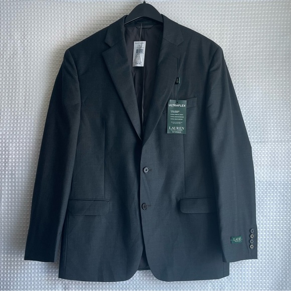 Ralph Lauren Other - NWT Lauren‎ Ralph Lauren 40R Blazer 100% Wool Ultraflex Charcoal Grey Sport #716